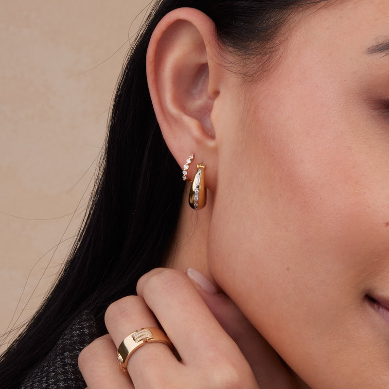 Two-Toned Ribbon Hoops