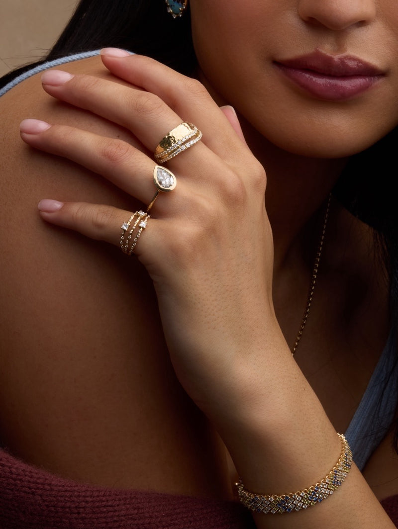 Starry Diamond Triple Band