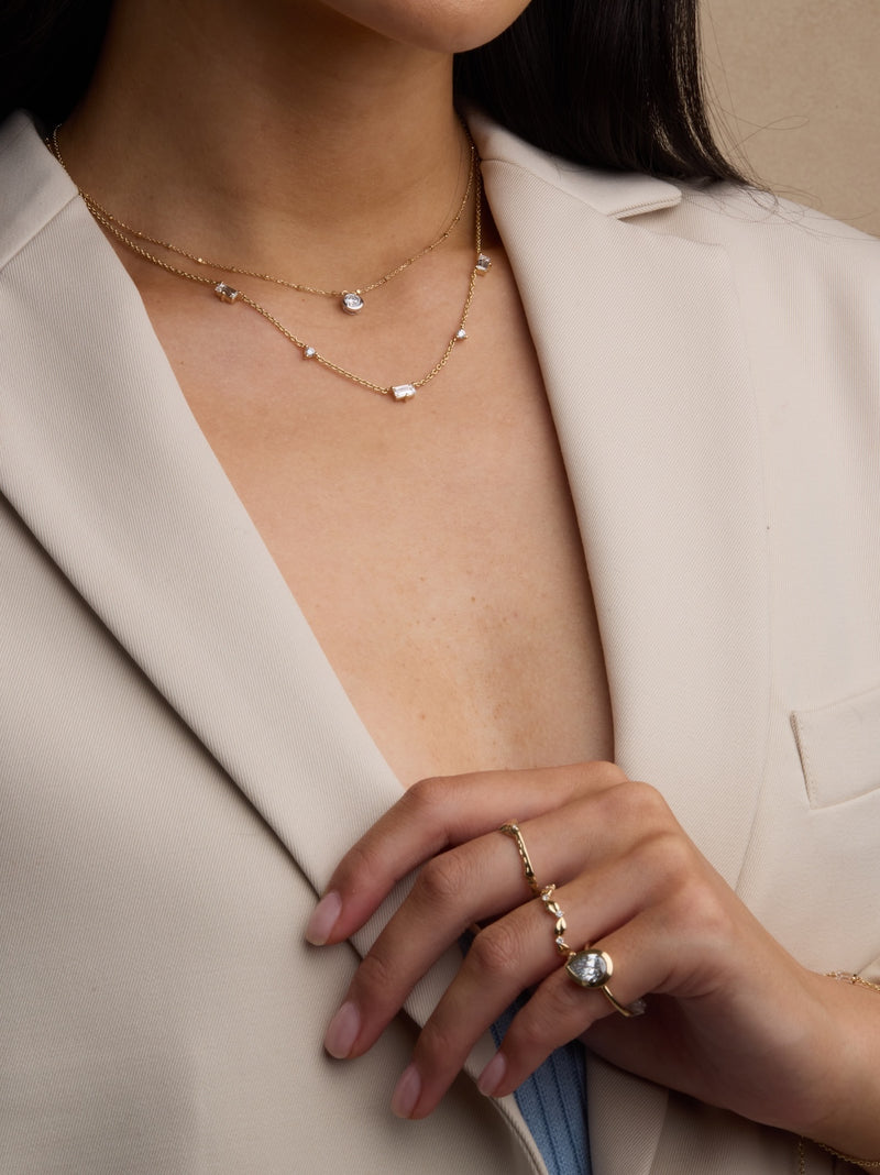 Diamond Azure Necklace