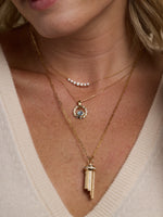 Hexagon-Cut Aquamarine Aria Necklace - OOAK