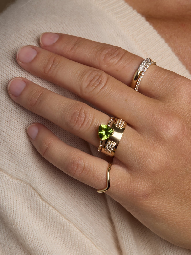 Pave Diamond Accent Ring