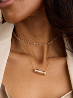 Tiered Barrel Necklace