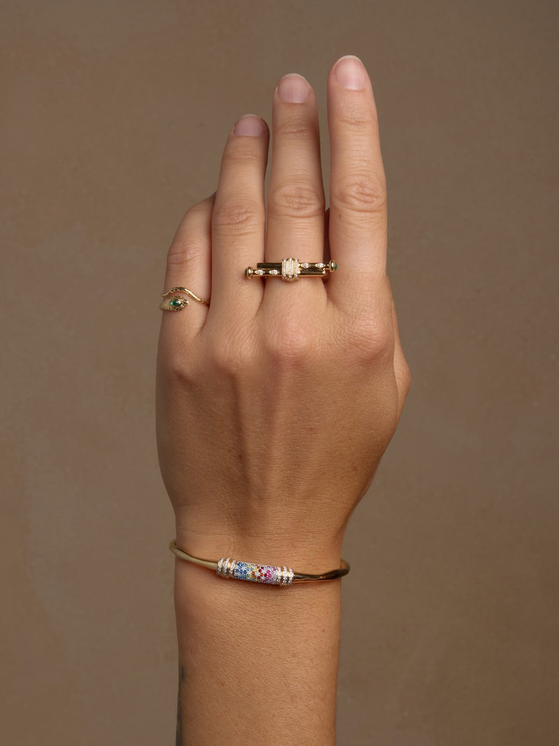 Rainbow Hourglass Bracelet
