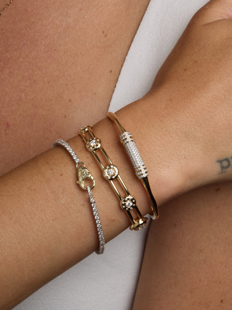 Diamond Hourglass Bracelet