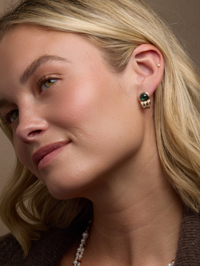 Tourmaline Pillar Earrings