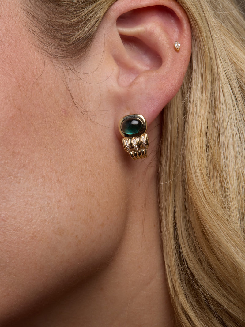Tourmaline Pillar Earrings