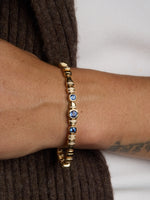 Sapphire Pillar Tennis Bracelet