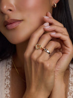 Mixed Metal Buckle Ring