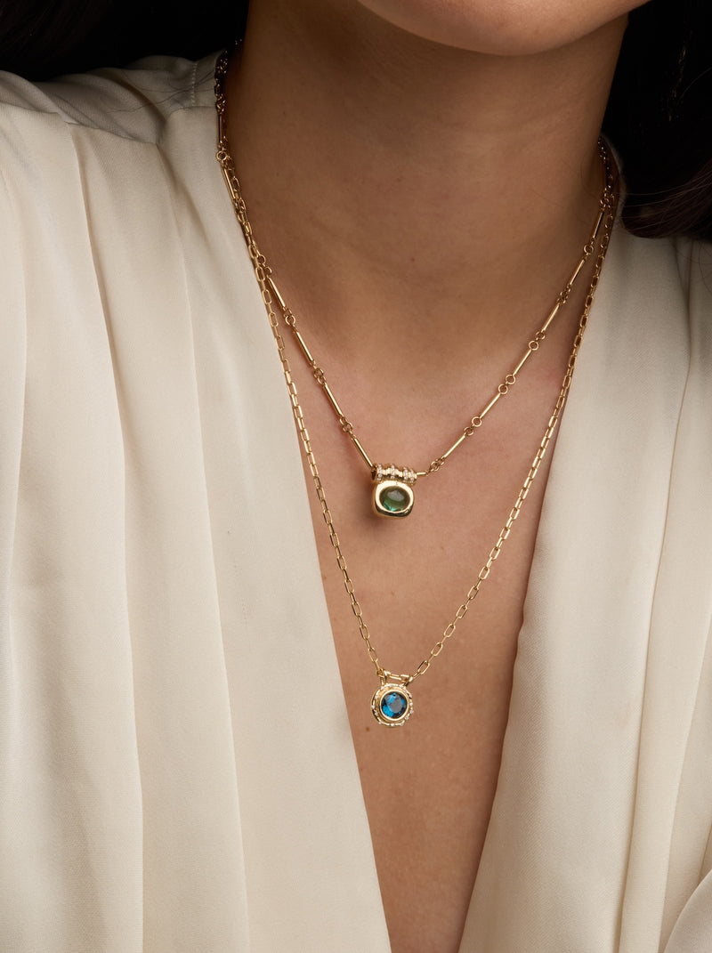 Tourmaline Pillar Necklace