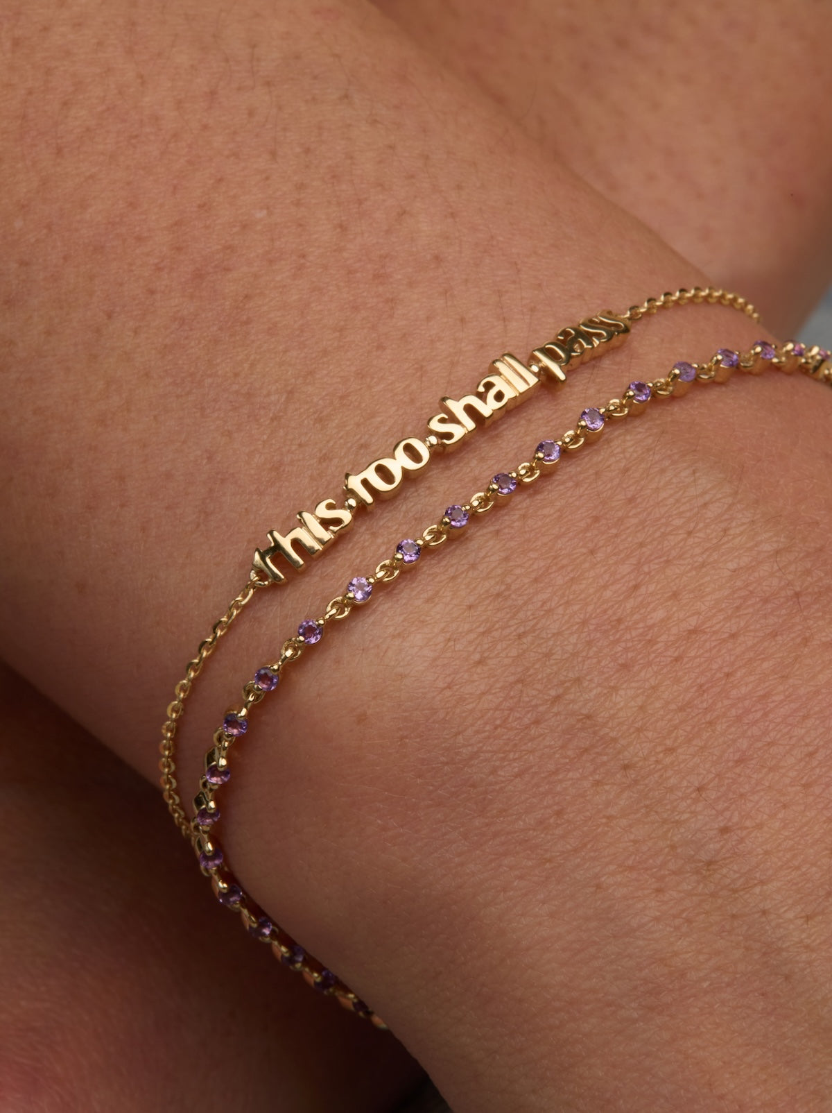 This Too Shall Pass Bracelet in 14K Yellow Gold | Audry Rose