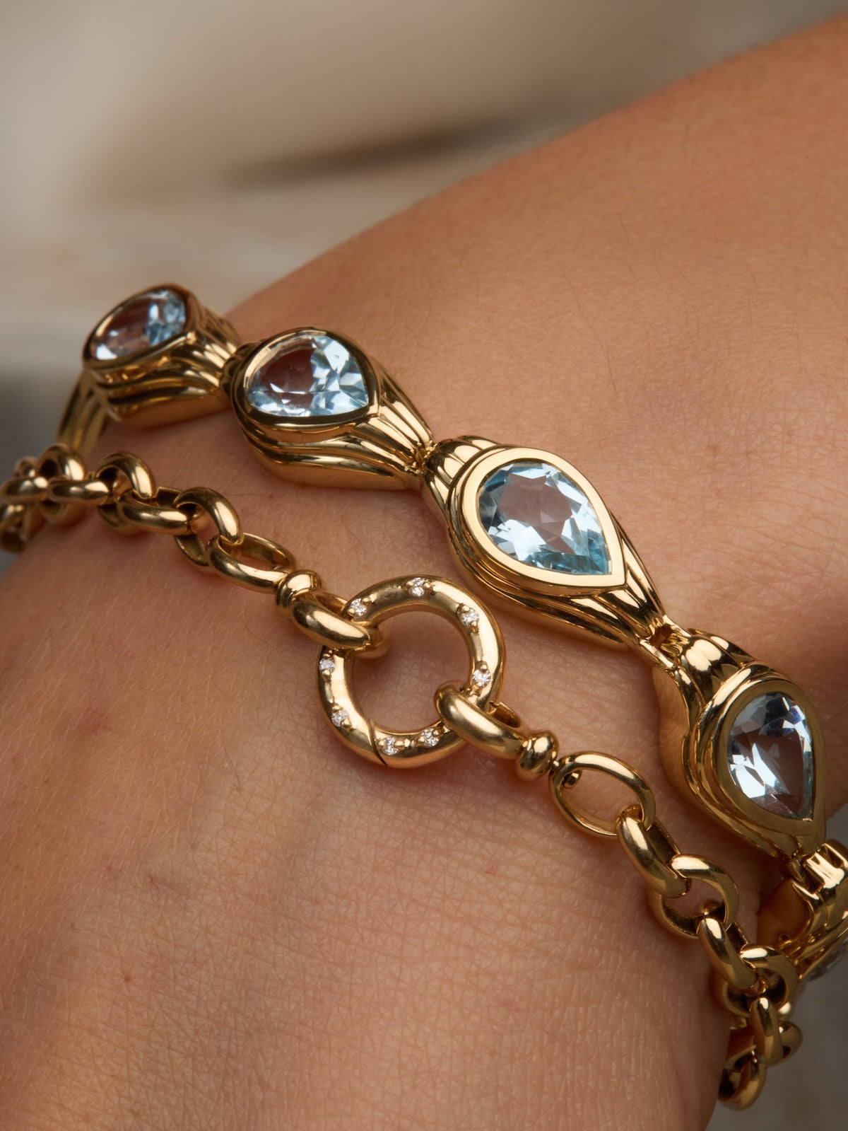 Petite Aria Bracelet in 14k Yellow Gold | Audry Rose