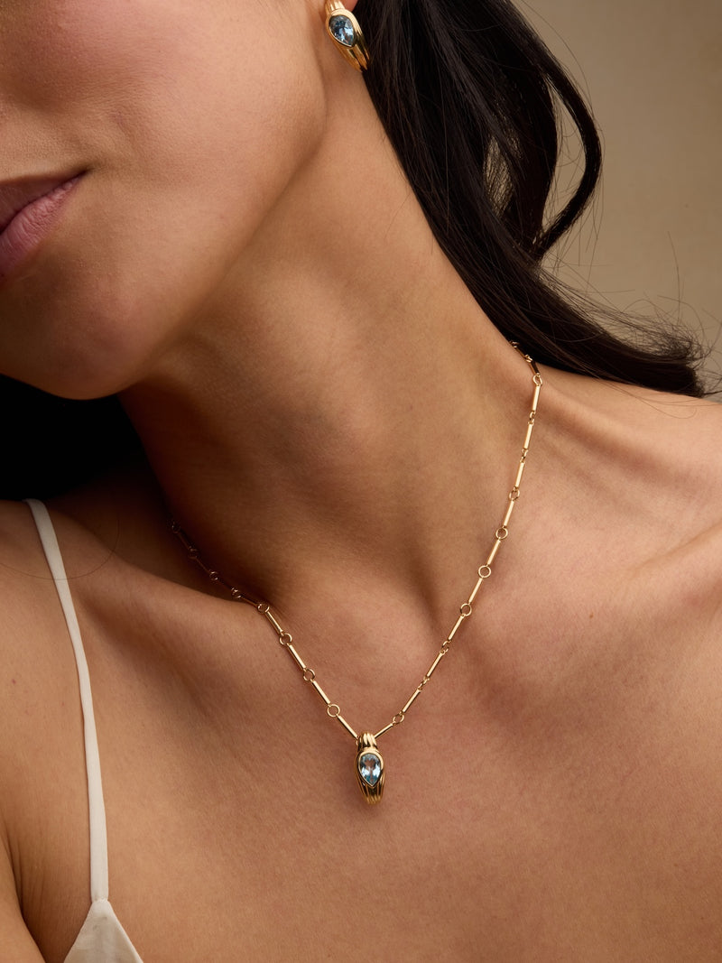 Pear Topaz Necklace
