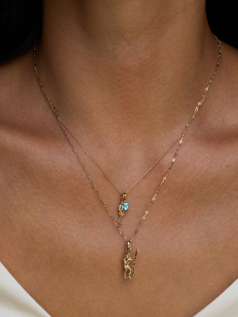 Skier Girl Charm