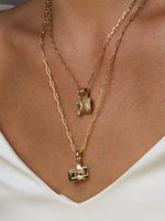 Golden Milgrain Charms