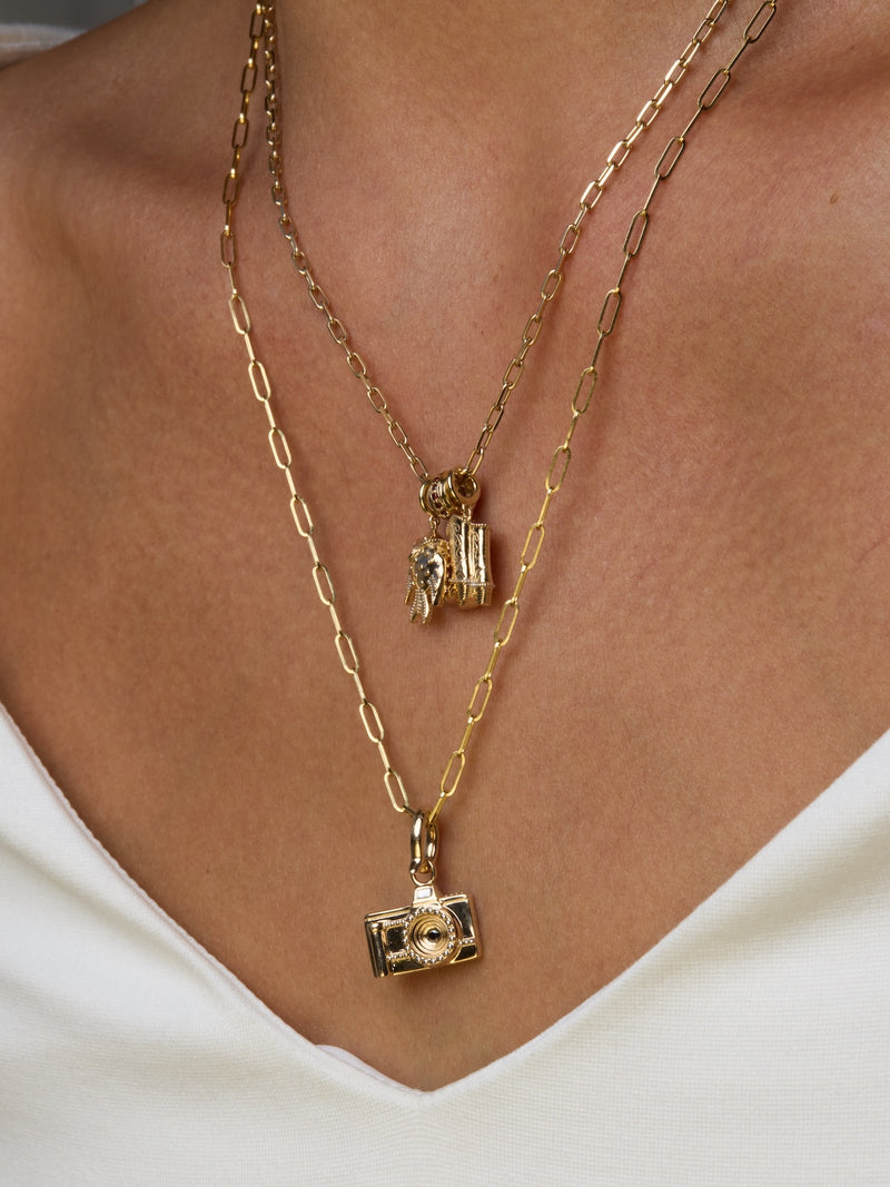 Golden Milgrain Charms