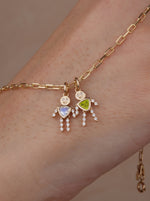 Peridot Lulu & Lox Charm Necklace