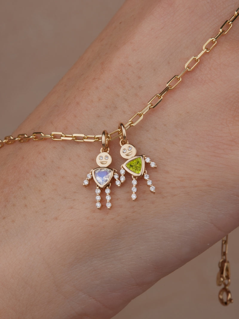 Peridot Lulu & Lox Charm Necklace