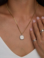 Mixed Metal Initial Pendant