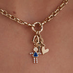 Sapphire Lulu & Lox Charm Necklace