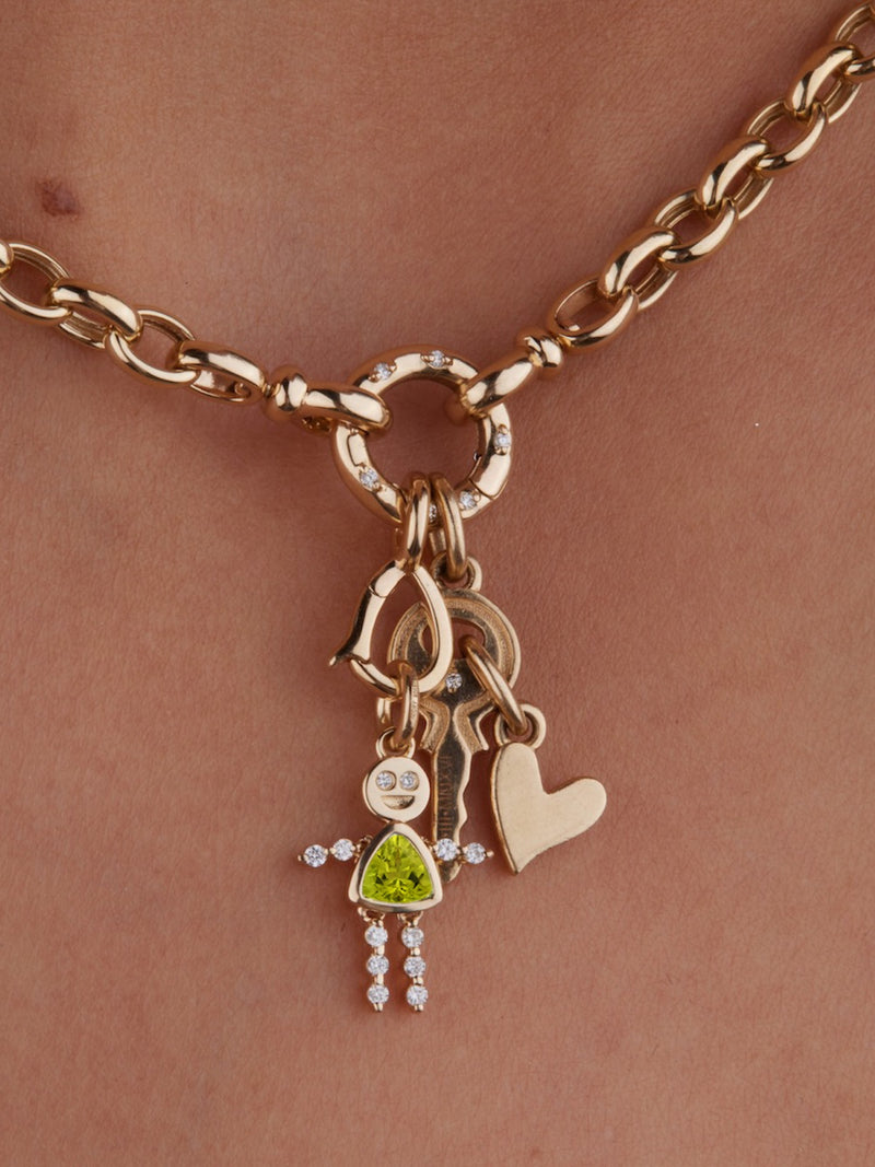 Peridot Lulu & Lox Charm Necklace