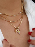 Peridot Lulu & Lox Charm Necklace