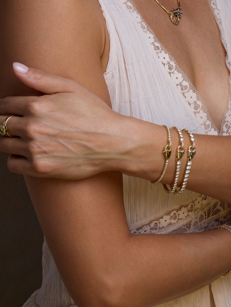 Tennis Lock Bracelet