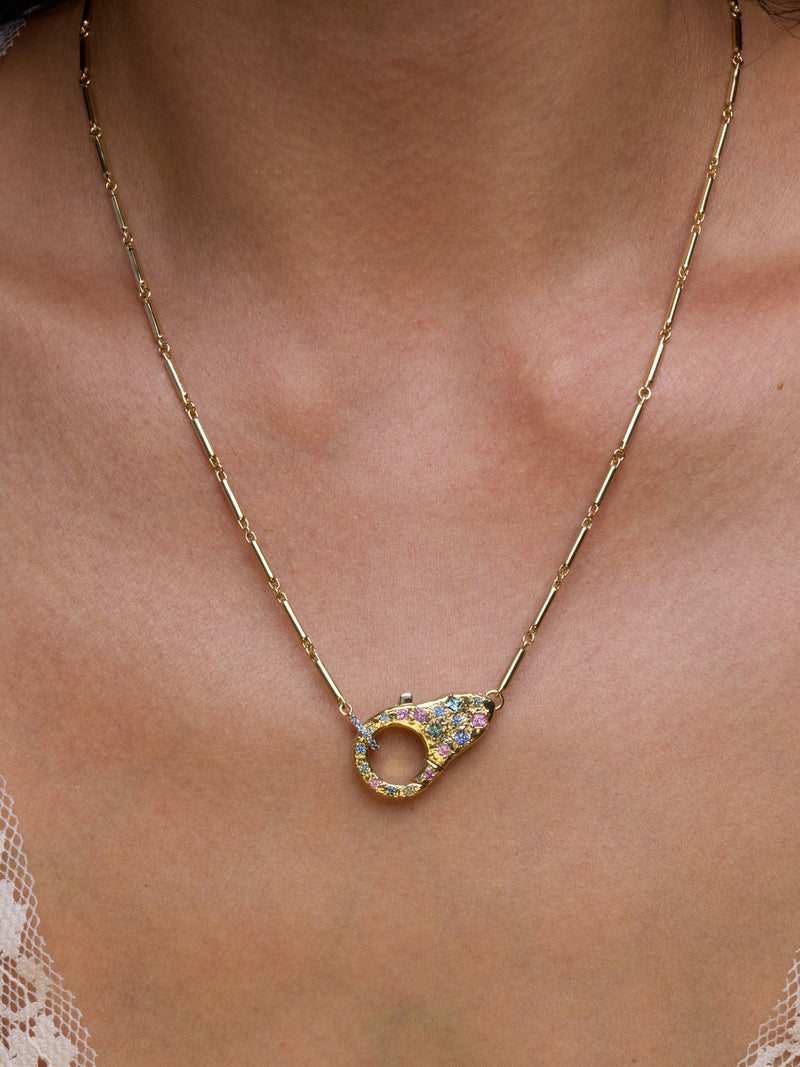 Confetti Lock Necklace