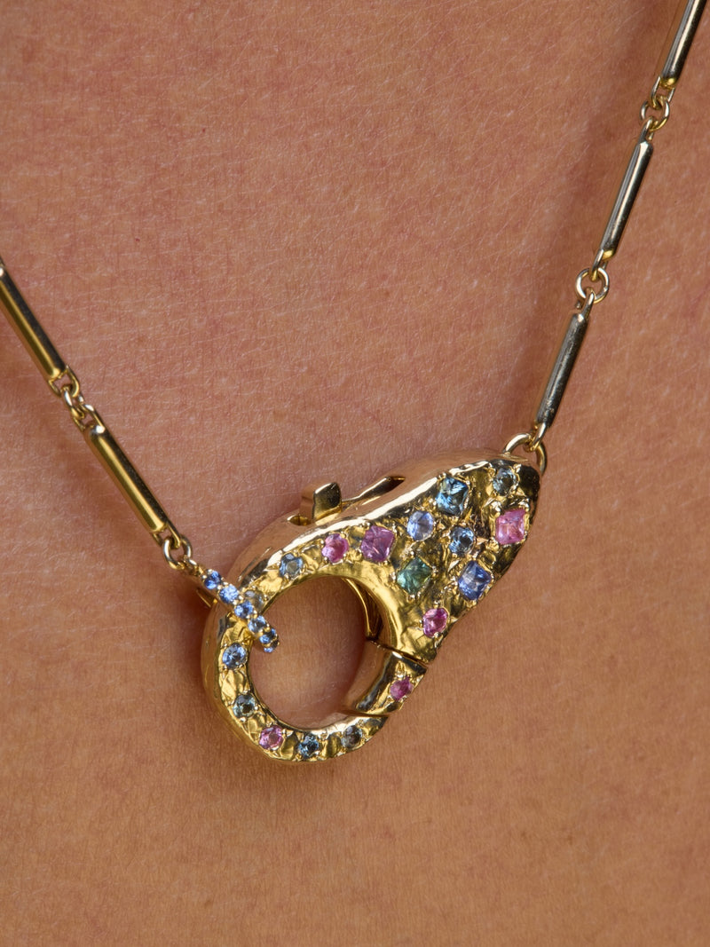 Confetti Lock Necklace