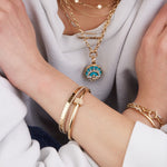 Two-Toned Stitched Bracelet