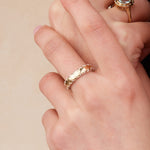 Two-Toned Stitched Ring