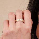 Two-Toned Stitched Ring