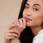 Two-Toned Stitched Ring