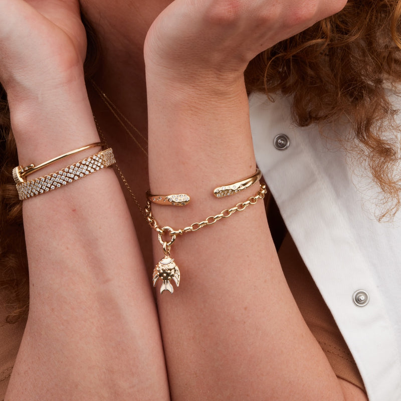 Diamonds in the Rough Cuff Bracelet