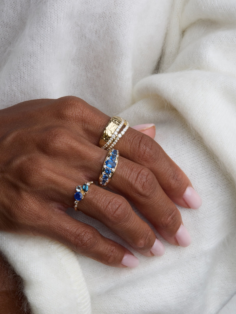 Ocean Starry Cluster Ring