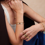 Two-Toned Stitched Bracelet