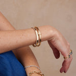 Two-Toned Stitched Bracelet