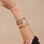Two-Toned Stitched Bracelet