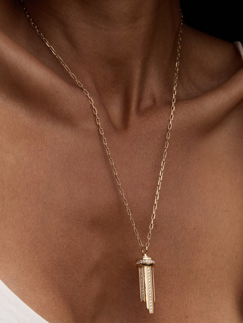 Diamond Pillar Pendant