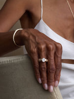 Diamond Pillar Engagement Ring