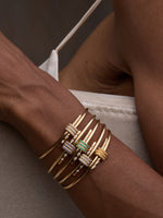 Gemstone Latch Bracelet