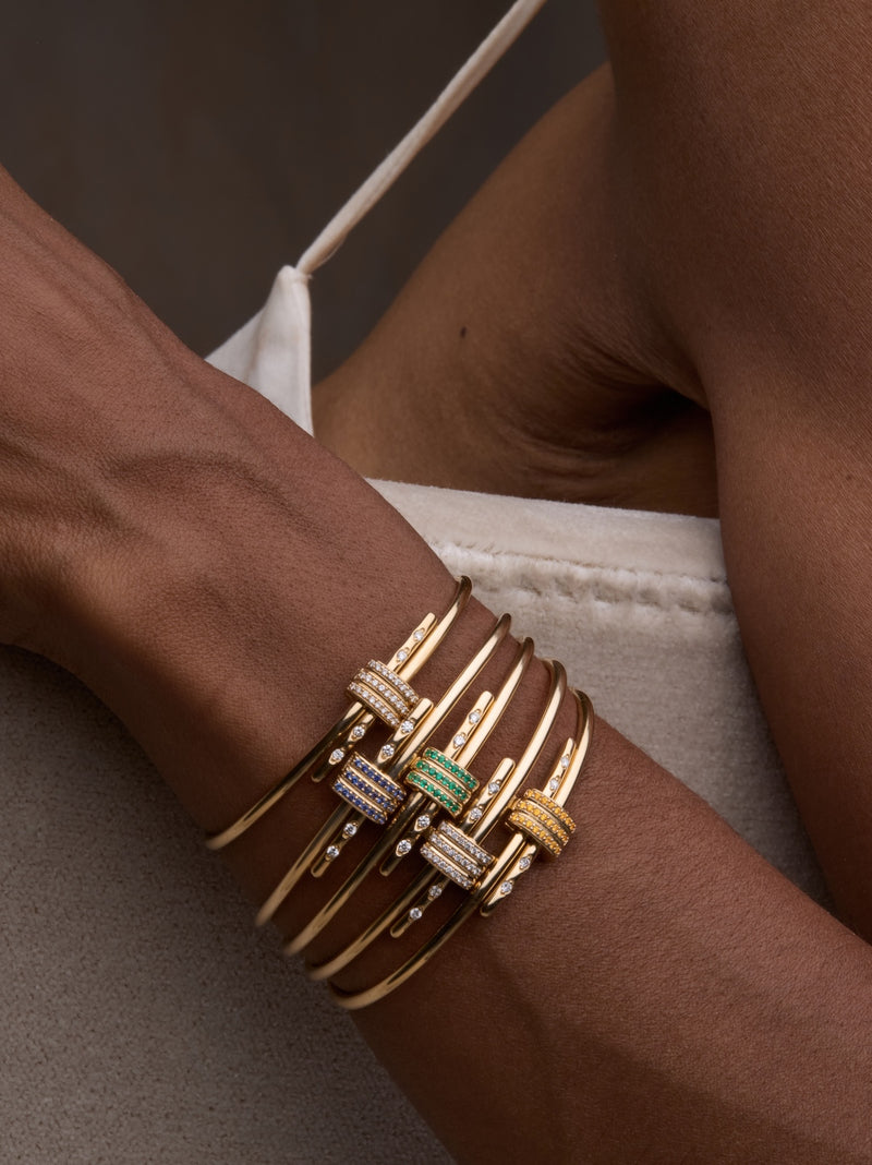 Gemstone Latch Bracelet