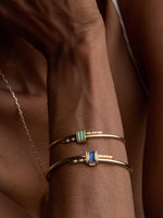 Sapphire Vaulted Latch Bracelet
