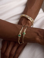 Gemstone Latch Bracelet