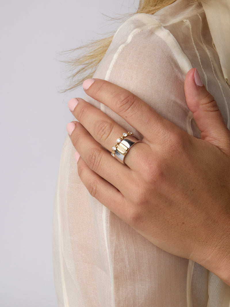 Wide Golden Arc Band