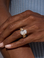 Elongated Diamond Argyle Ring