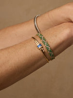 Sapphire Vaulted Latch Bracelet