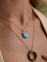 Seashell Turquoise Pendant