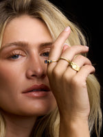 Champagne Diamond Scatter Ring