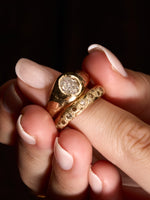 Champagne Diamond Scatter Ring