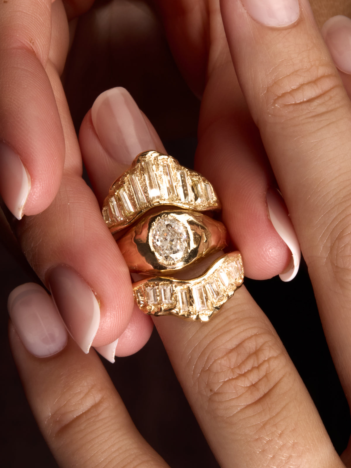 Ellis Mhairi Cameron Armach Oval Signet Ring in 14K Solid Gold